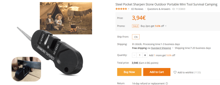 ** Update 3,94 Euro bei Banggood! ** EDCGEAR 3 in 1 Messerschärfer! › Gadgetwelt.de