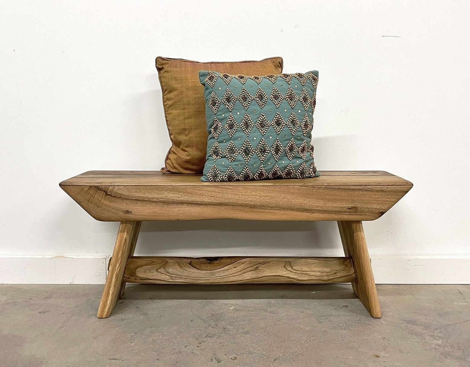 Small Wood Entryway Bench Gado Gado