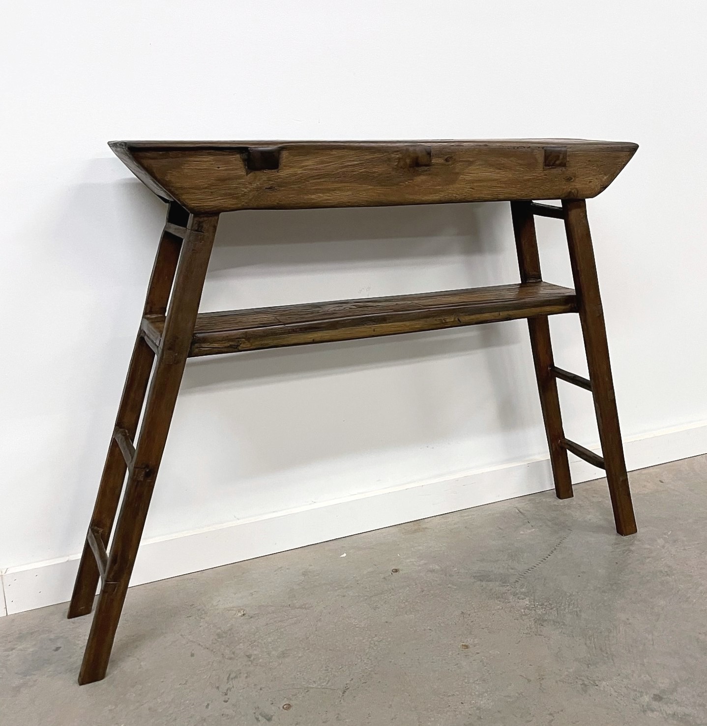Tall Rustic Wood Console Table Gado Gado