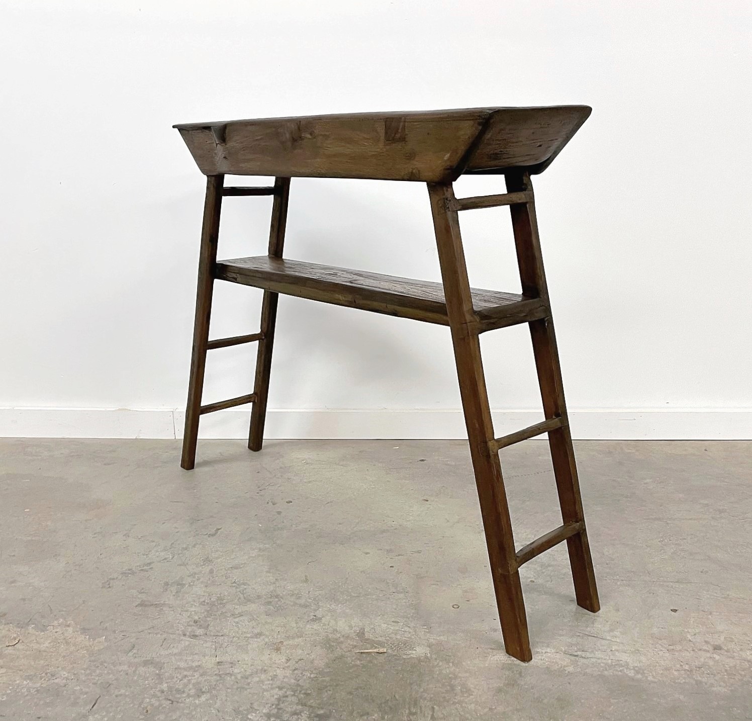 Tall Rustic Wood Console Table Gado Gado