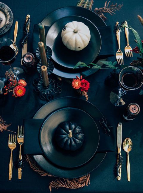 elle decor table dressing halloween dining table