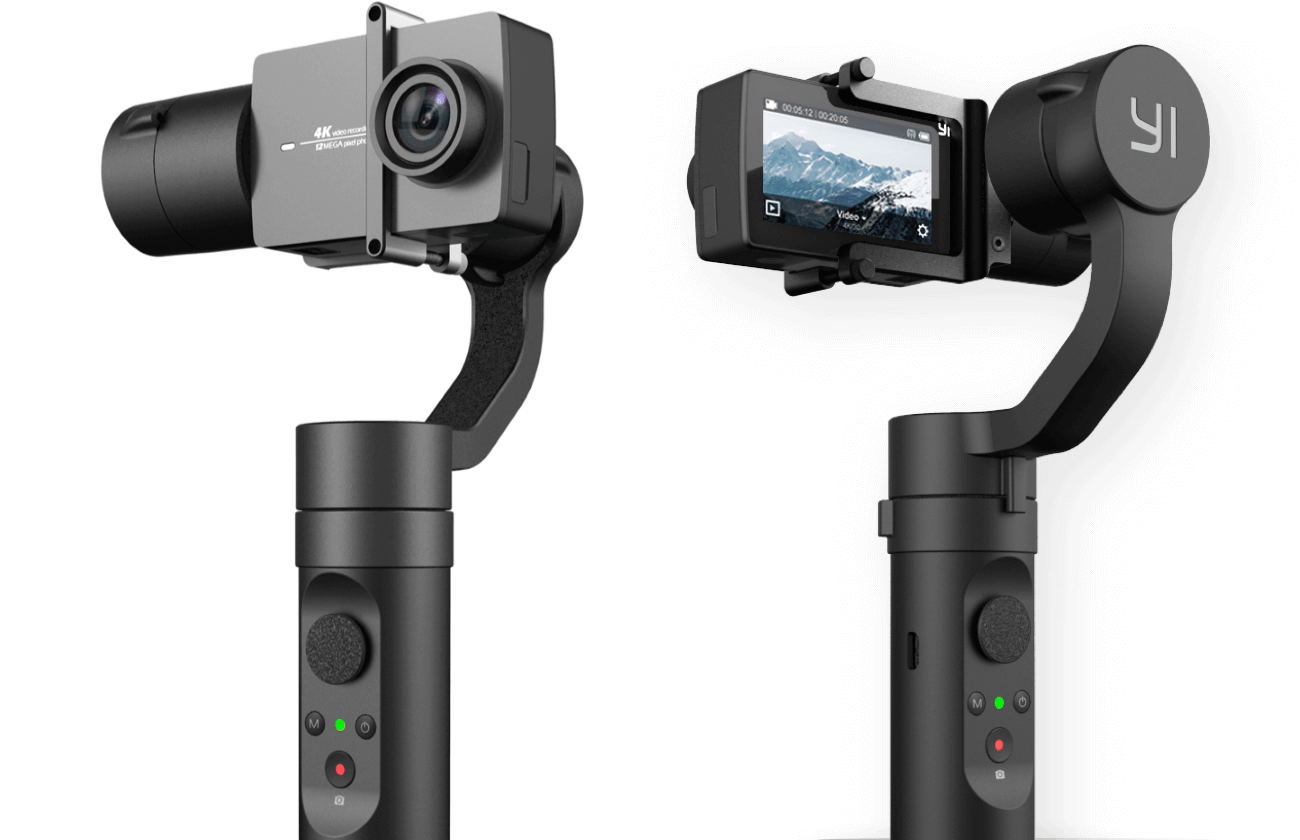 Handheld stabilizer YI Action Gimbal estimated at 200