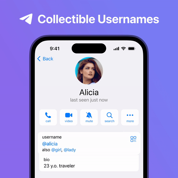 Telegram tiene una nueva actualización temas de grupo, nombres