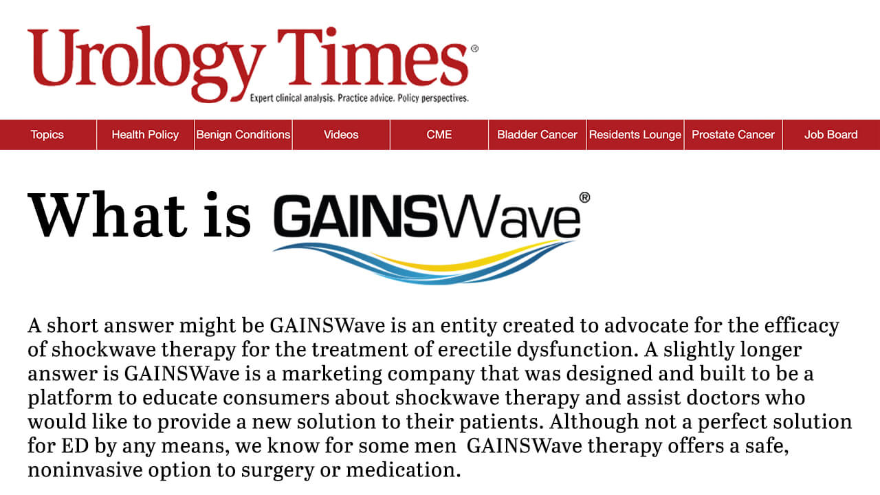 Before and After A Patient's GAINSWave Journey GAINSWave