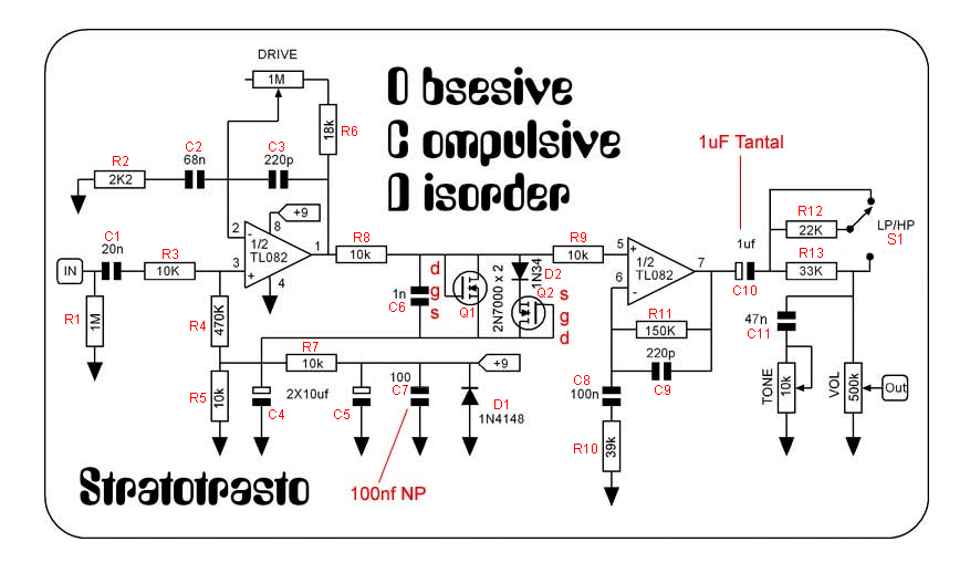 【回路解説】FULLTONE OCDの自作 - Effects Factory