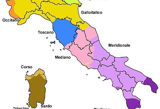 Origen de los dialectos italianos y las lenguas habladas en la Italia