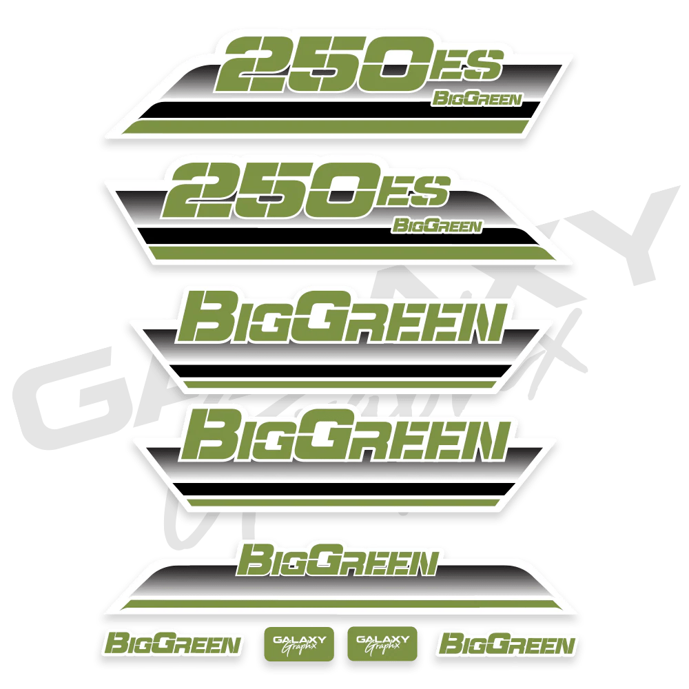 1985 Big Green 250ES Big Red Decal Graphics Kit Assorted Colors