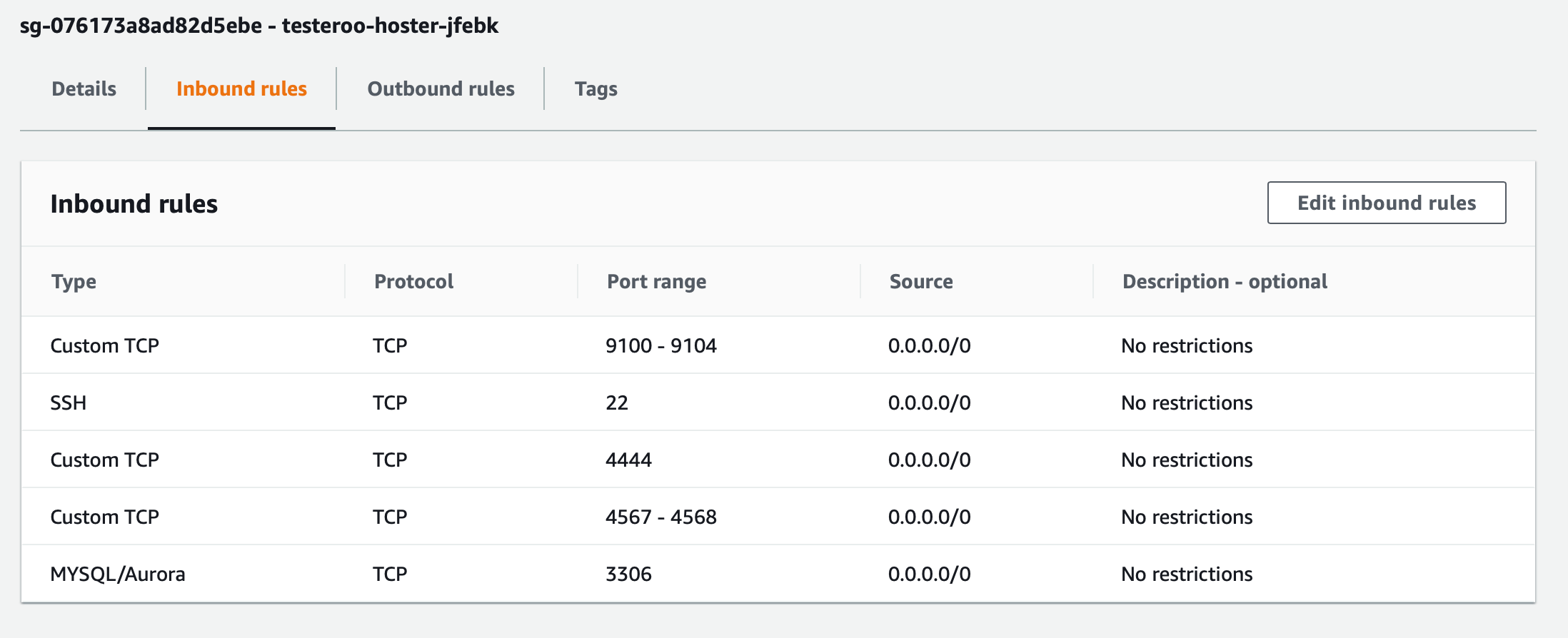 AWS Ports with Galera Manager — Galera Cluster Documentation