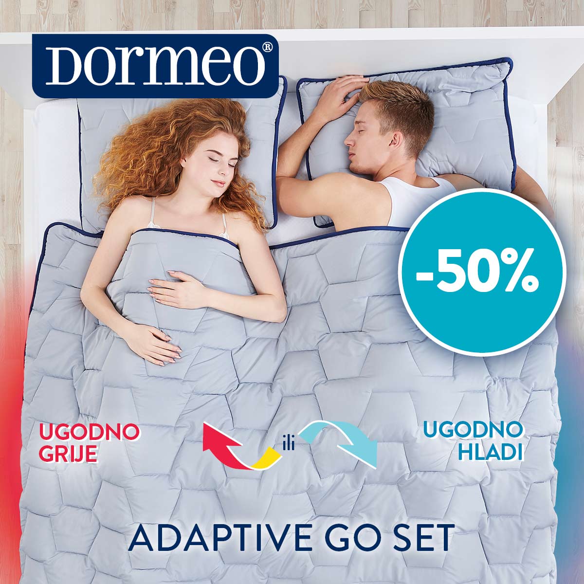 Top Shop 50 na Dormeo Adaptive Go set jastuka i pokrivača