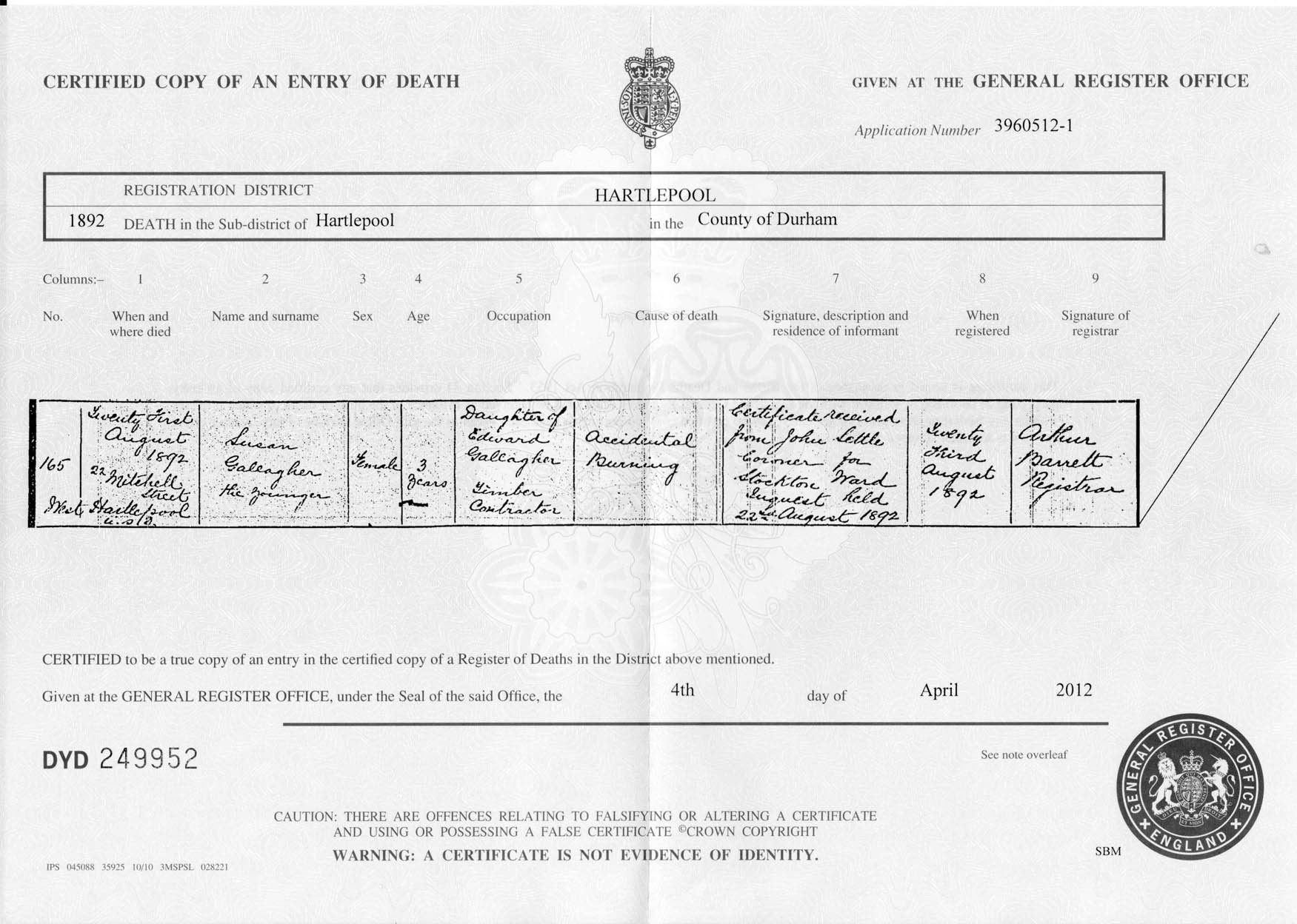 Biography of Edward Gallagher (18571919) from Ballina, County Mayo