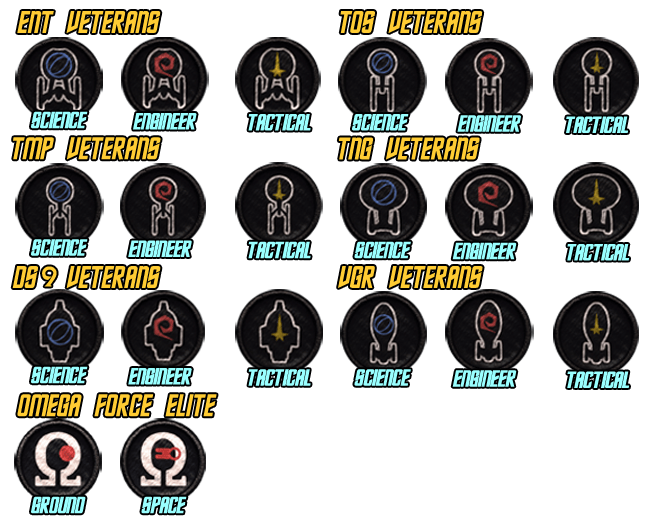 Official Fleet Uniforms TOS Veterans Fleet Holodeck Star Trek