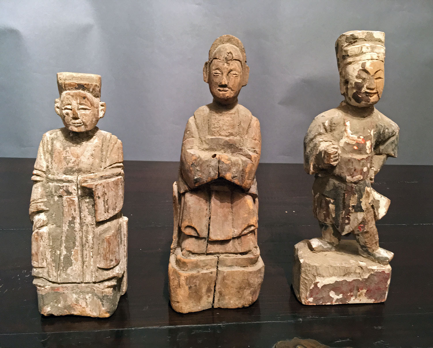 Wood Carving of Three Ancestral “FamilyTree” Figures Galleries