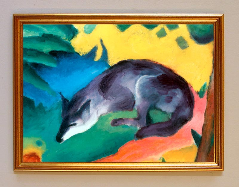 Blue Black Fox Expressionism Franz Marc Blue Rider on LW 37 eBay