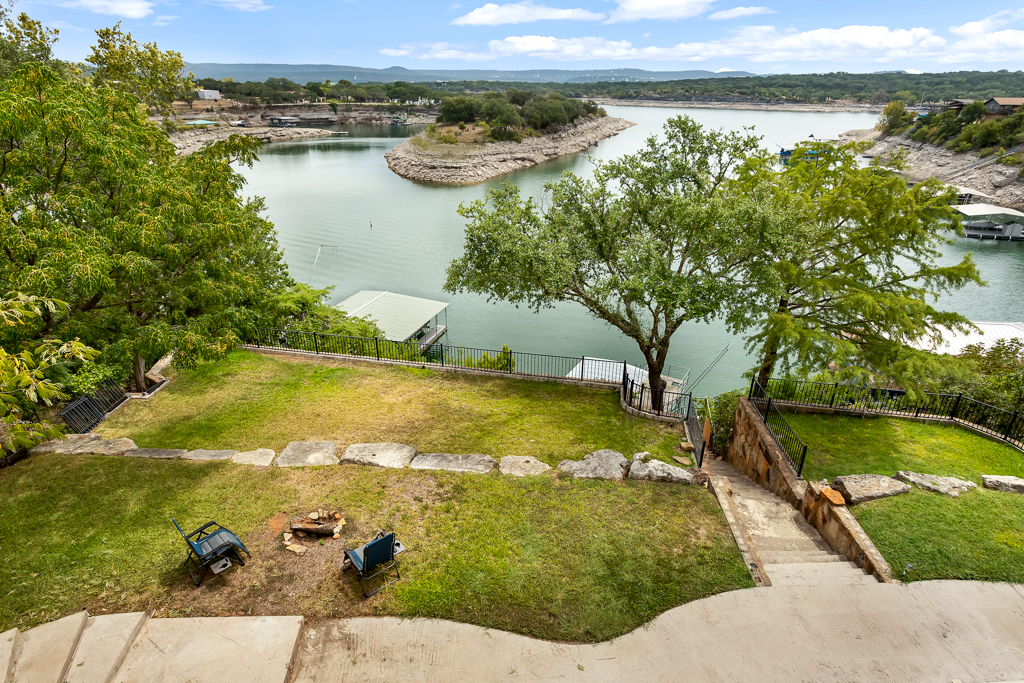 Lakefront Home; Travis Oaks Lake House Proctor in Lake Travis Marble