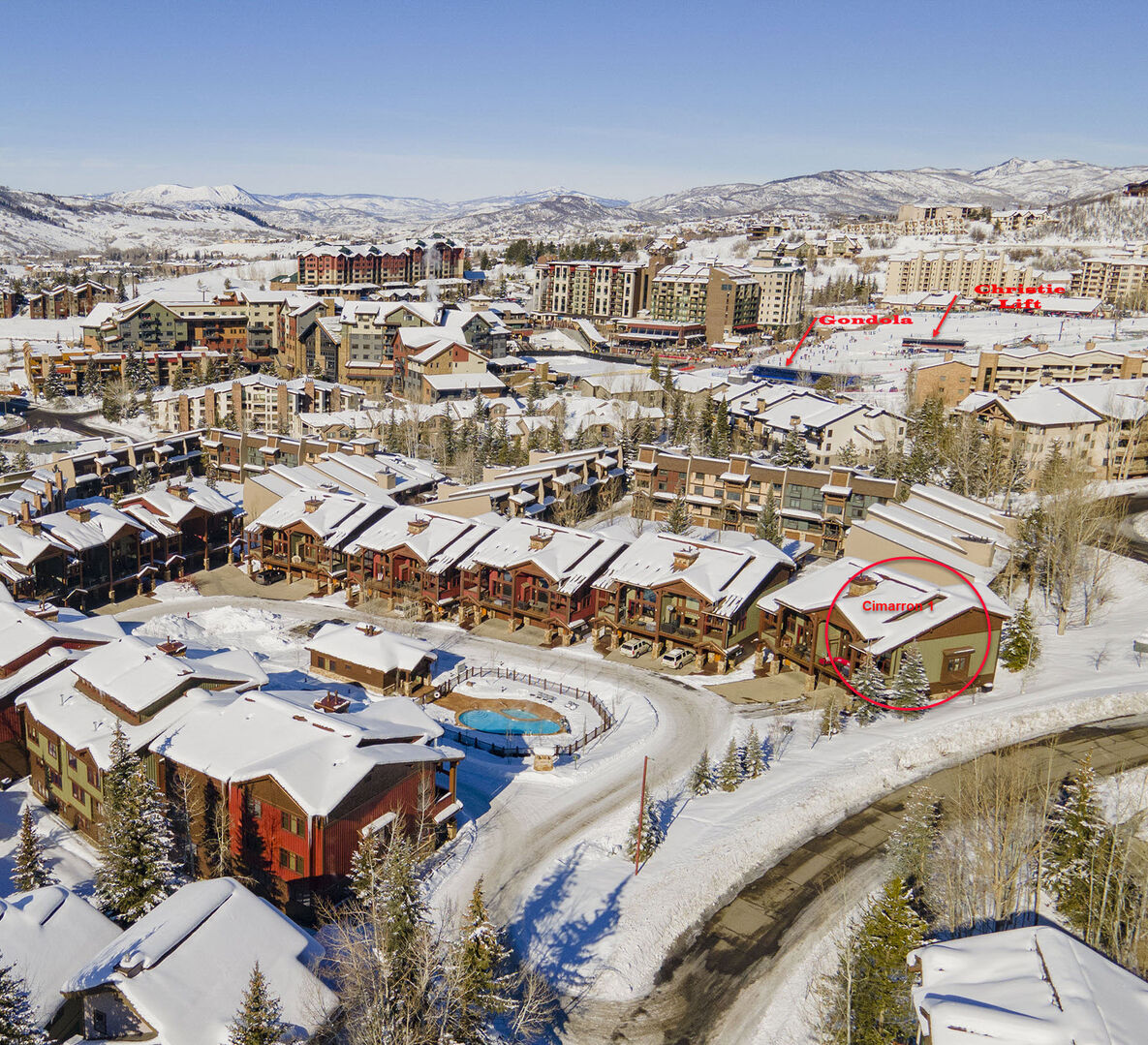 Grand Adventure Lodging Company Cimarron Townhome 1 in Steamboat