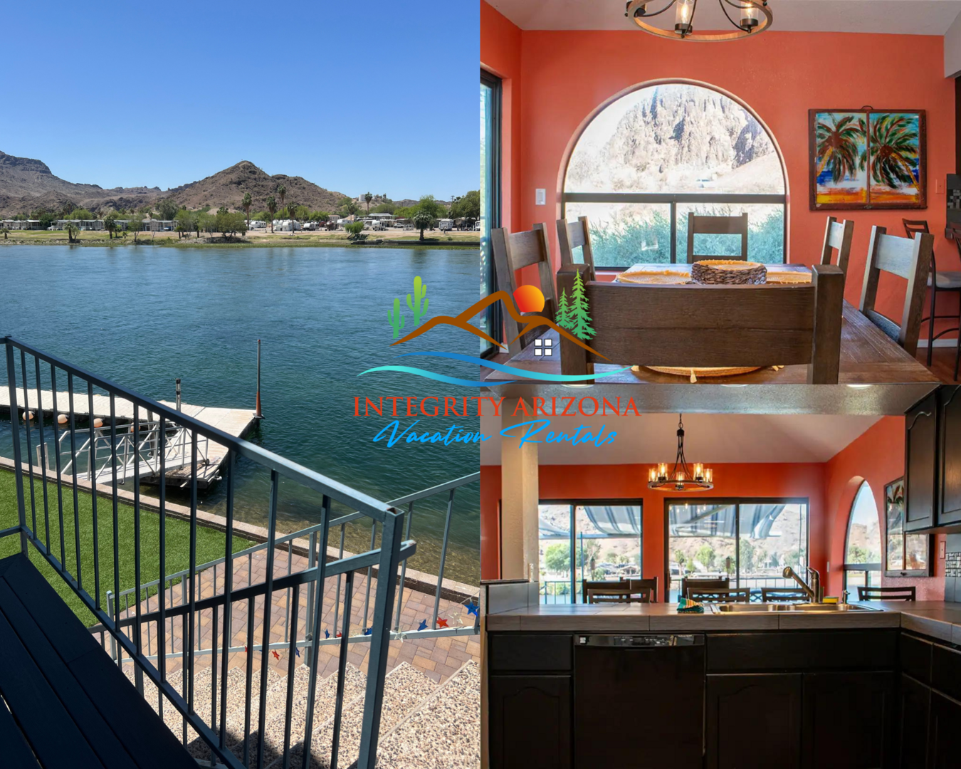 Riverfront Escape, boat dock! Real Estate Sales and Vacation Rentals