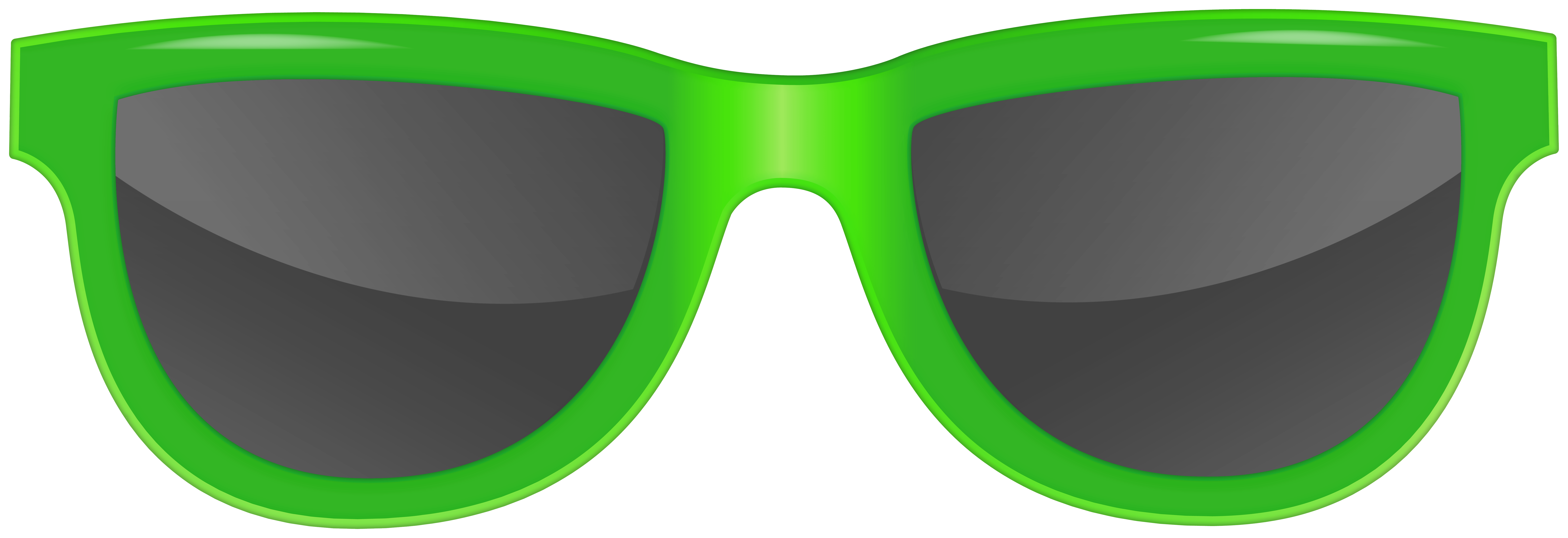 Green Sunglasses Clipart Black