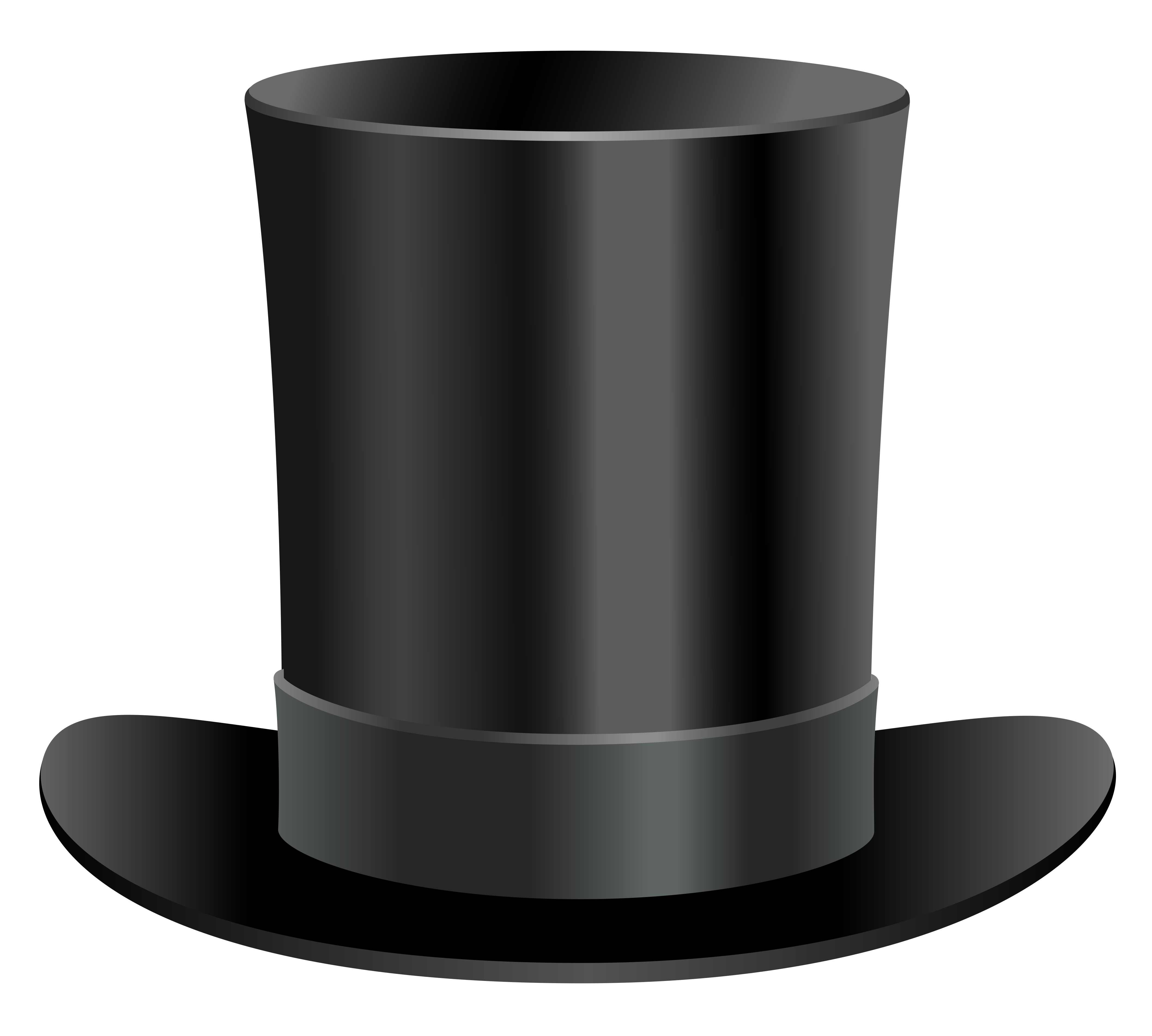 Top Hat Black And White Clipart