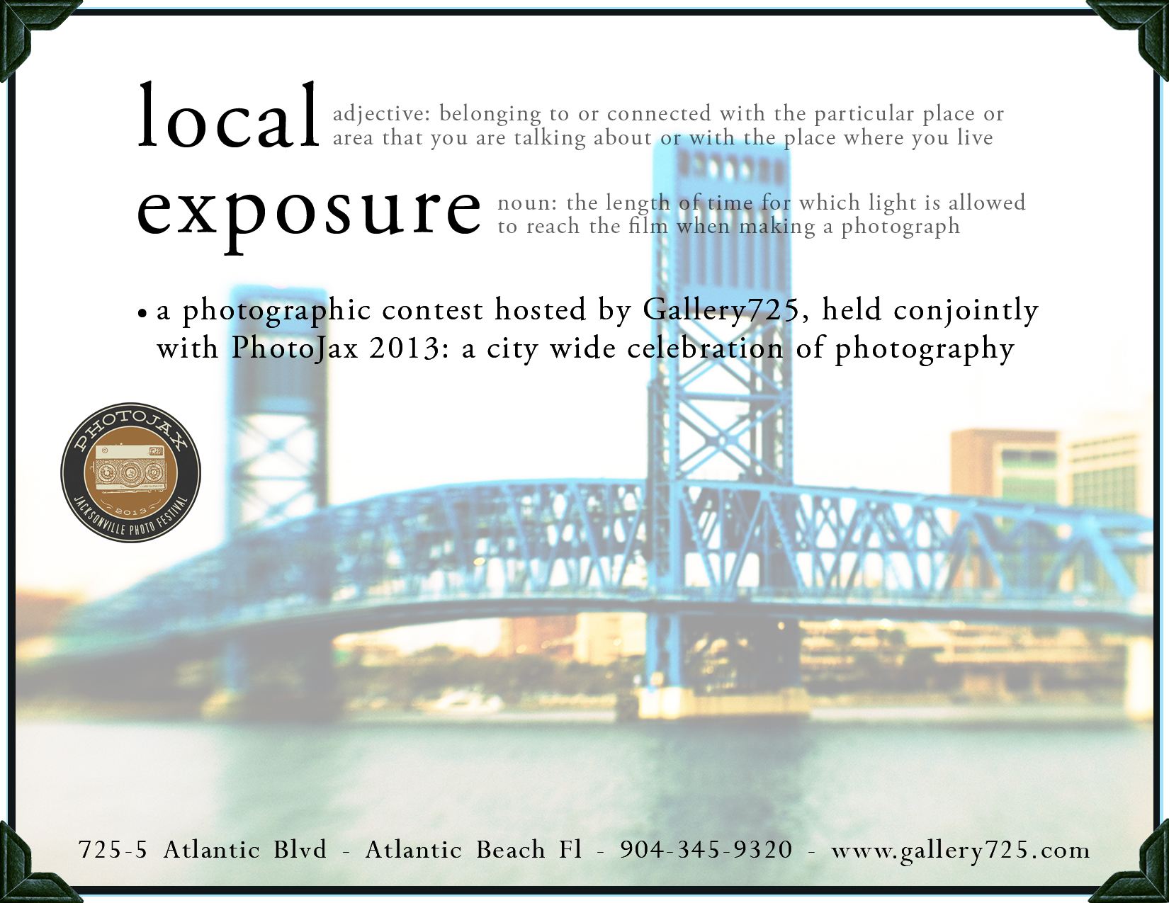 Last Chance to See Local Exposure Exhibit!! Gallery725 Art Gallery Custom Framing