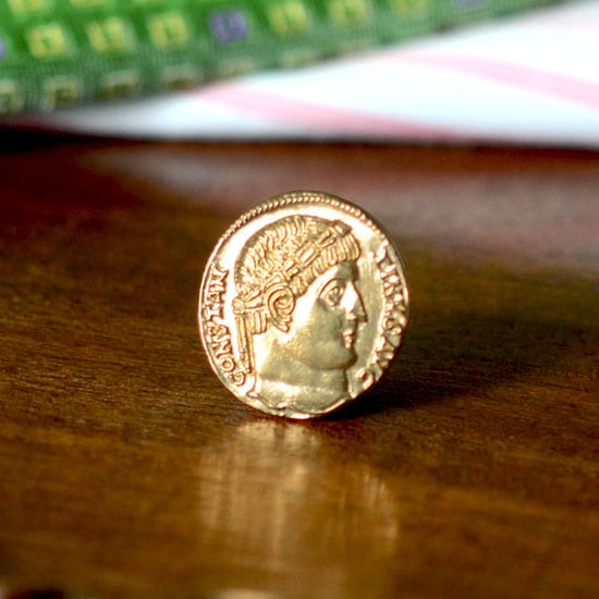 Constantine the Great Coin Lapel Pin (Gold) Gallery Byzantium