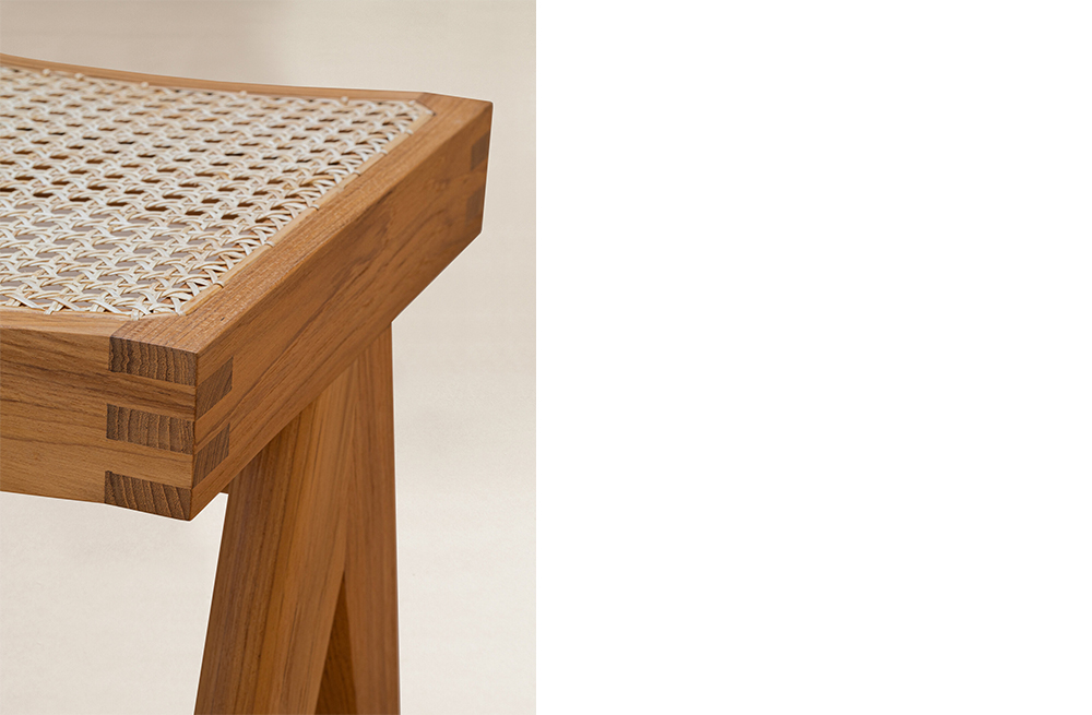 CASA DE Low Cane Stool