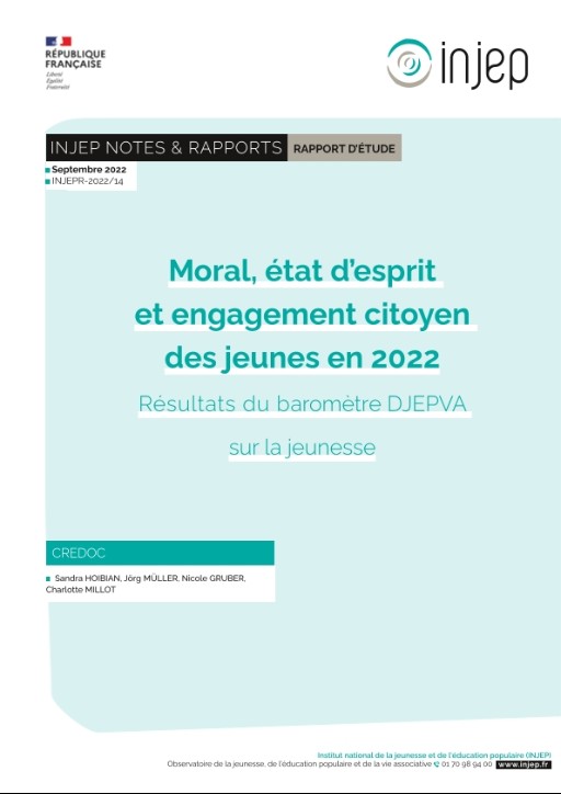 Moral, état d'esprit et engagement citoyen des jeunes en 2022