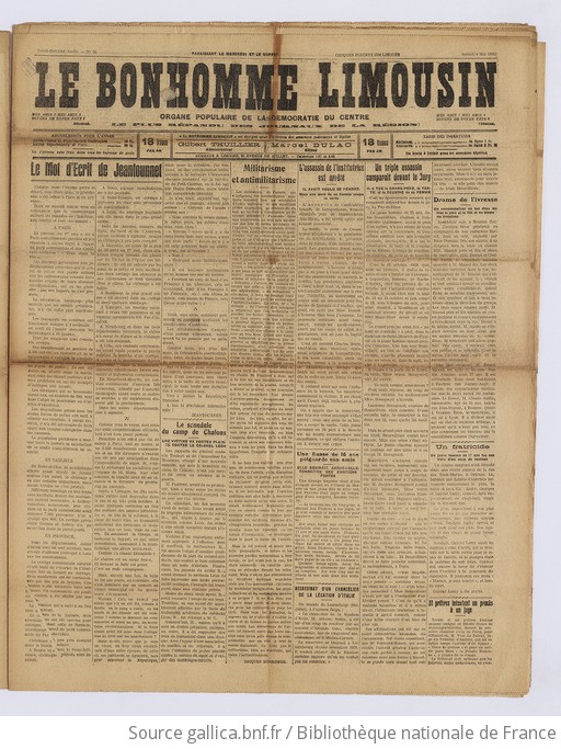 Le Bonhomme limousin "Petit Perchois" et "Limousin de Paris" réunis