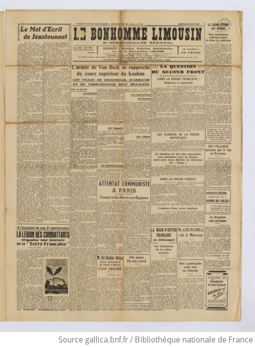 Le Bonhomme limousin "Petit Perchois" et "Limousin de Paris" réunis