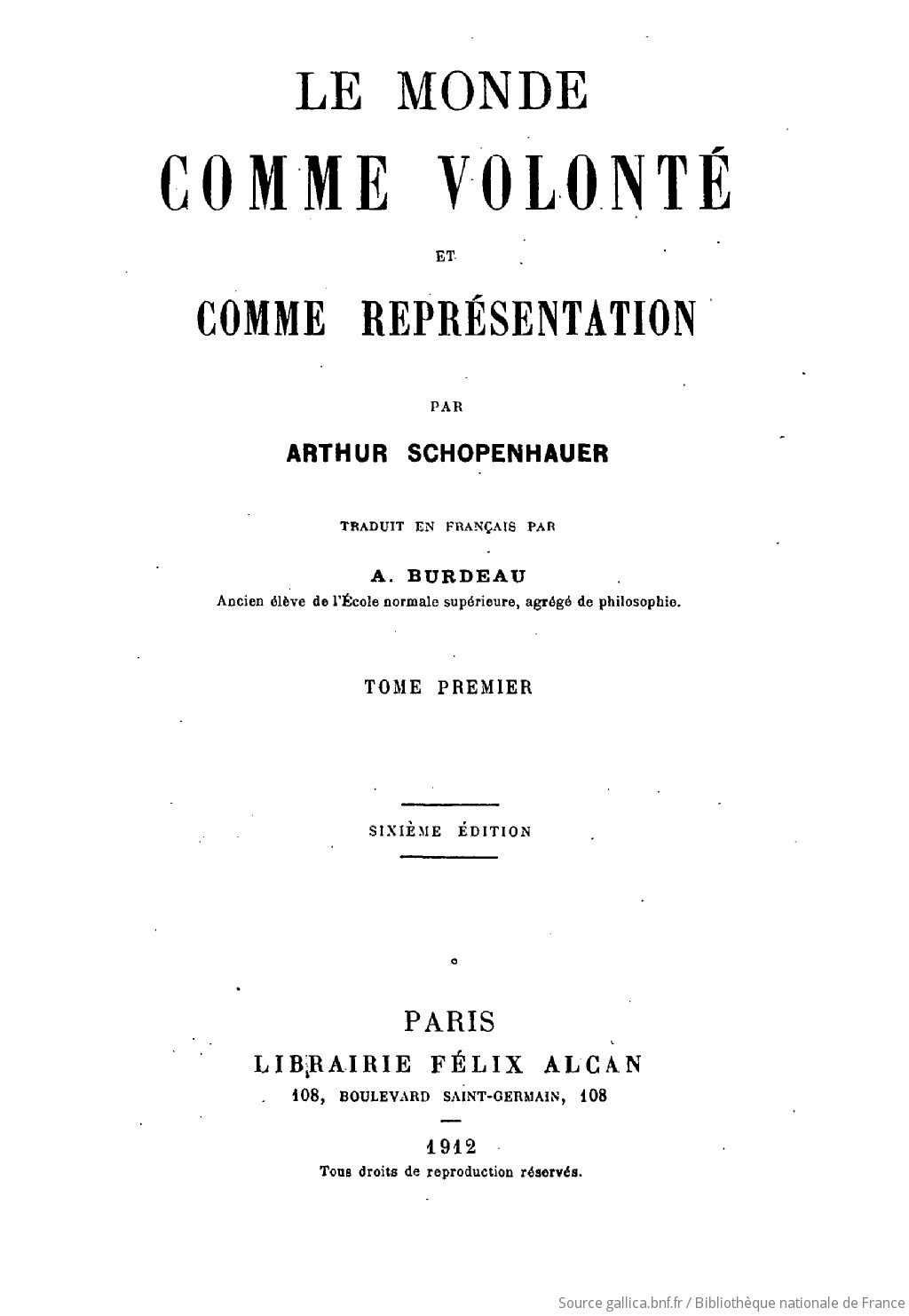 Le Monde Comme Volonté Et Comme Représentation Pdf