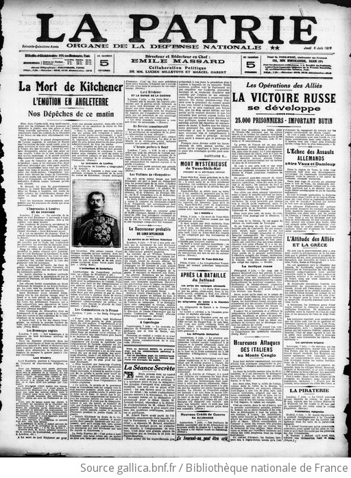 La Patrie journal quotidien, politique, commercial et littéraire 19160608 Gallica