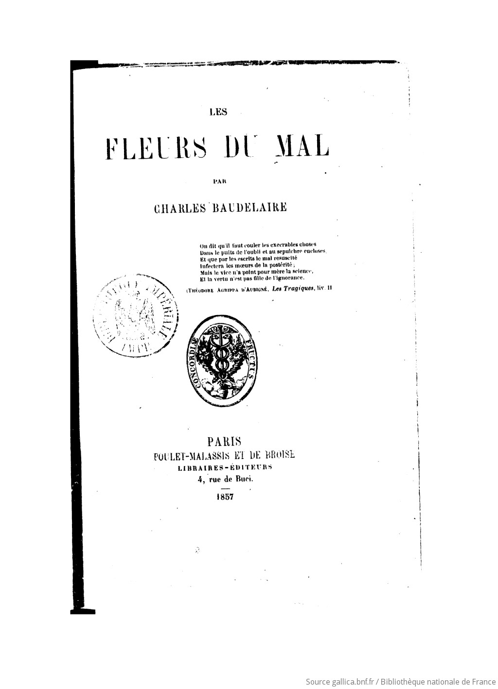 Dissertation Baudelaire Les Fleurs Du Mal La Boue Et L'or