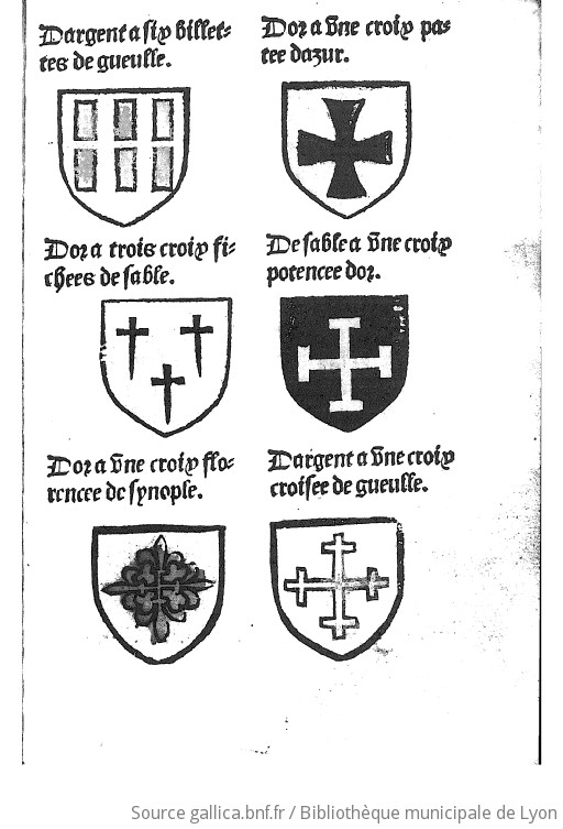 Le blason des armes, avec les armes des princes et seigneurs de France