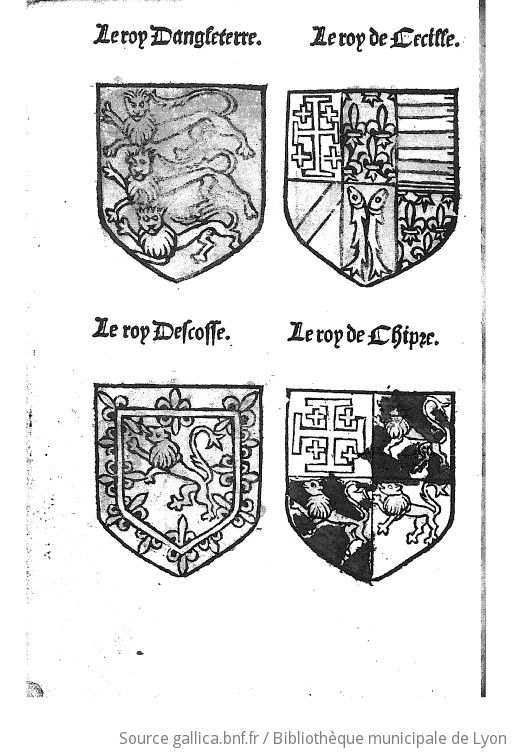 Le blason des armes, avec les armes des princes et seigneurs de France