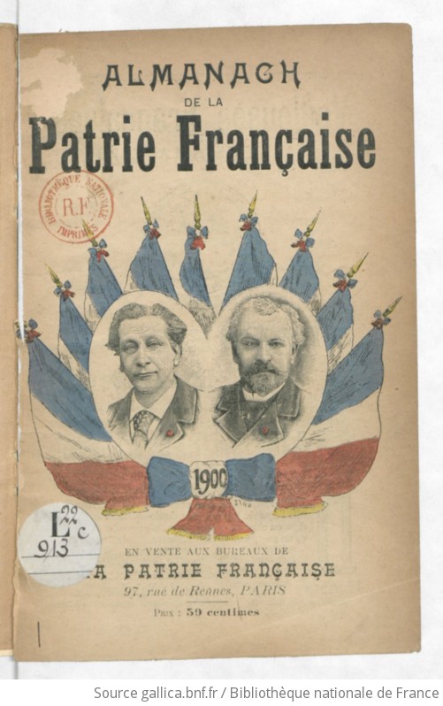 Almanach de la Patrie française 1900 Gallica