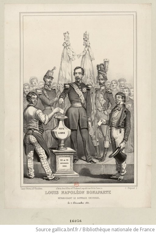 LouisNapoléon Bonaparte rétablissant le suffrage universel, Le 2