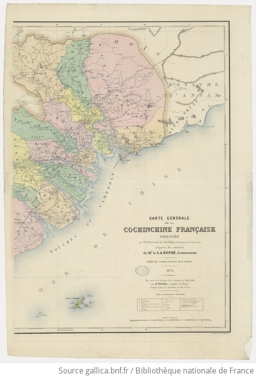 Pain Points De "Carte Cochinchine Française" Carte générale de la Cochinchine française / dressée par M. Brossard de