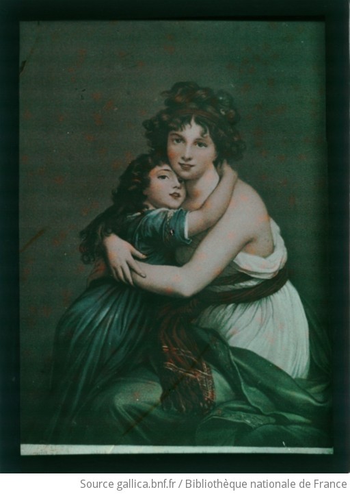 ["Madame Vigée Le Brun et sa fille Julie" (1789) d'après Madame Vigée