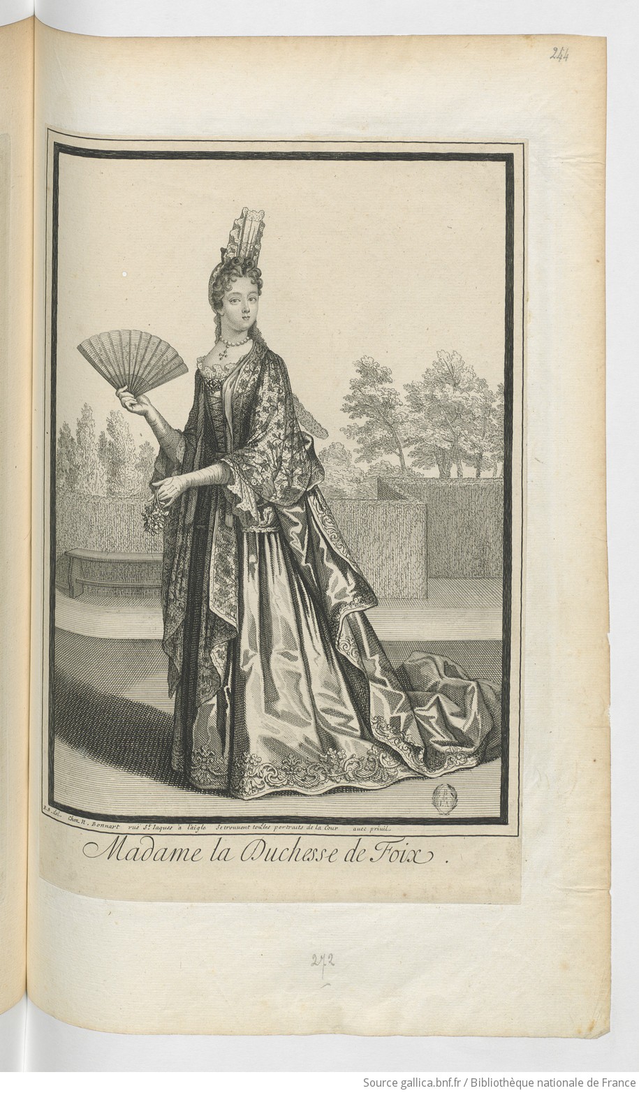 Madame la Duchesse de Foix [estampe] / R. B. del. [Robert Bonnart