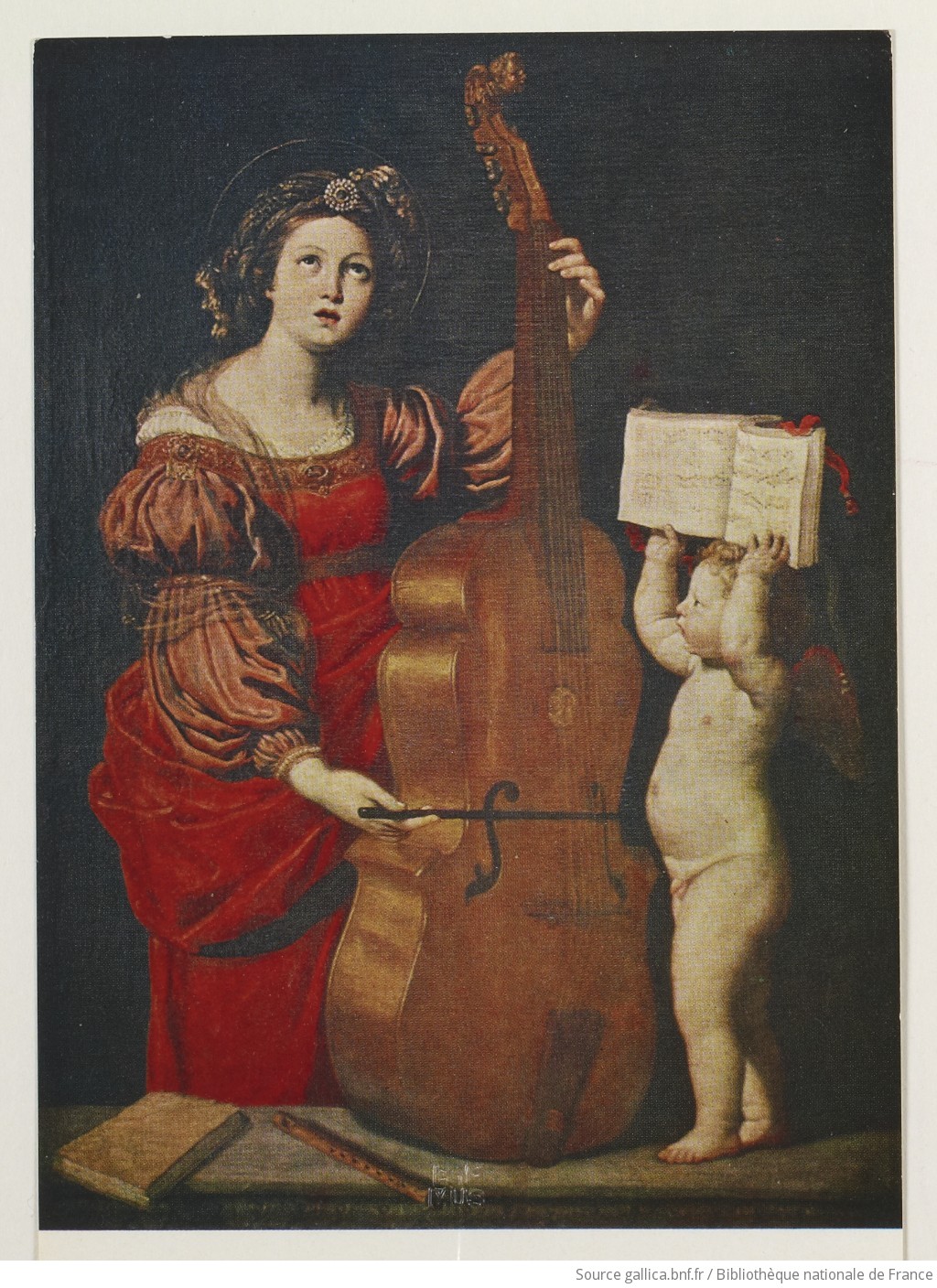 Notice bibliographique Sainte Cécile / le Dominiquin BnF Catalogue