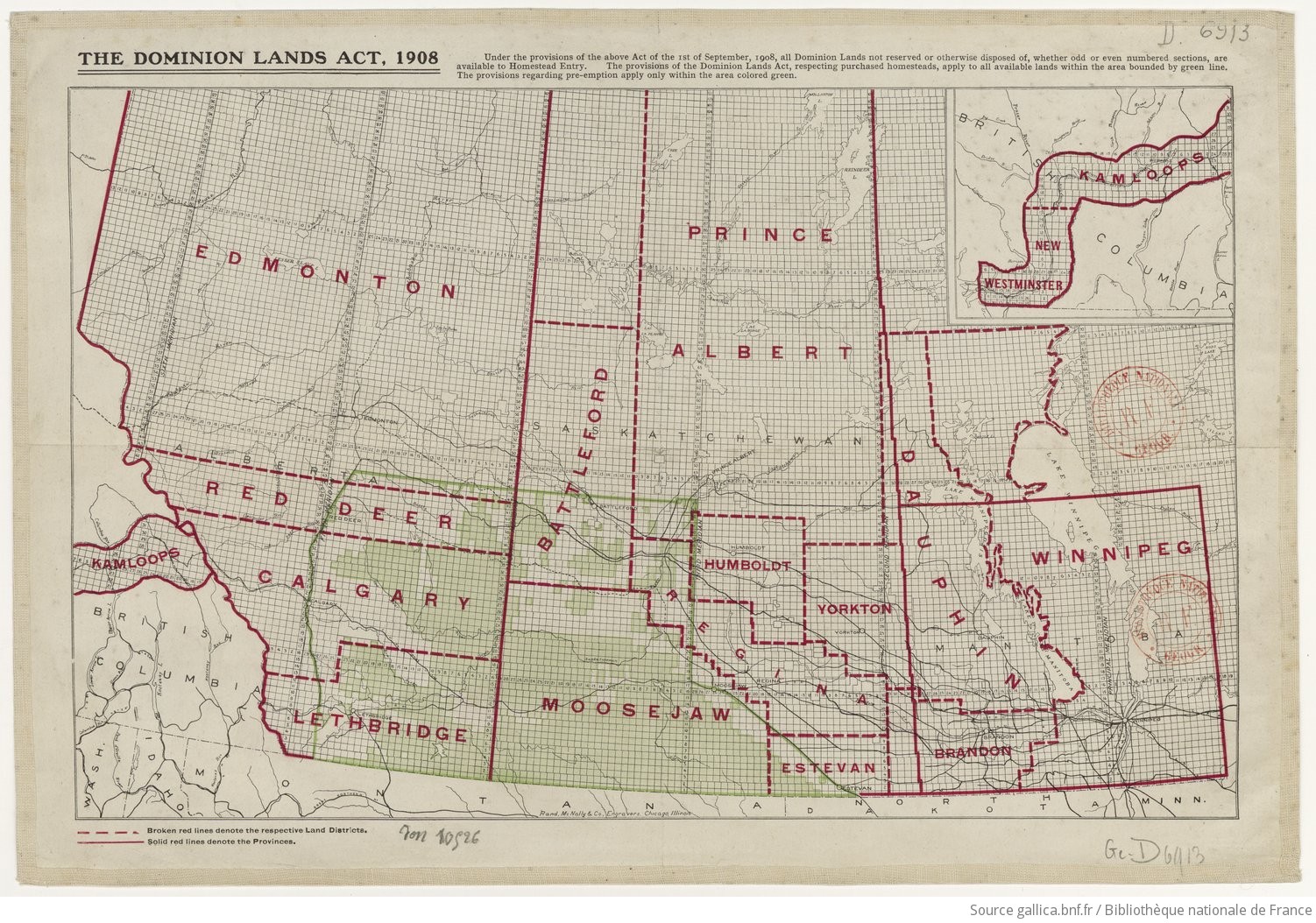 The Dominion lands act, 1908...