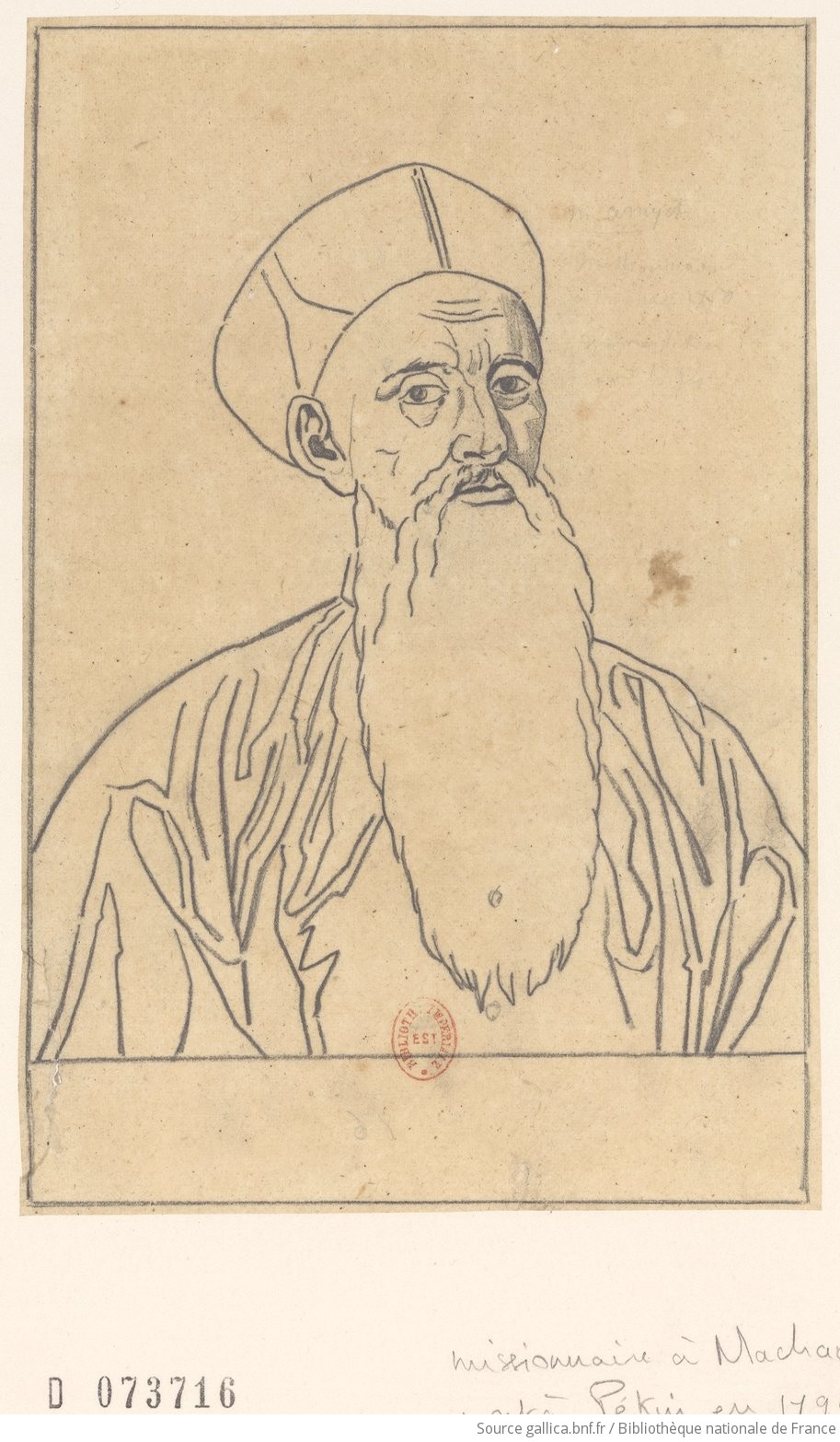 Notice bibliographique [Recueil. Portraits de Joseph Marie Amiot, le