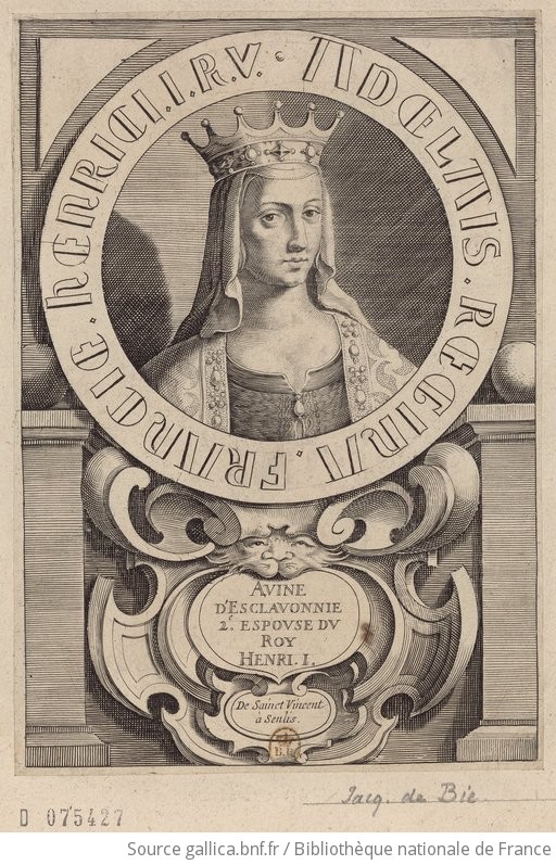 [Recueil. Portraits de la reine de France Anne de Kiev, couronnée à