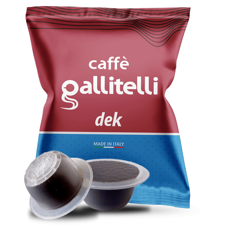 Gallitelli Dek roasted coffee capsules compatible with Bialetti® system