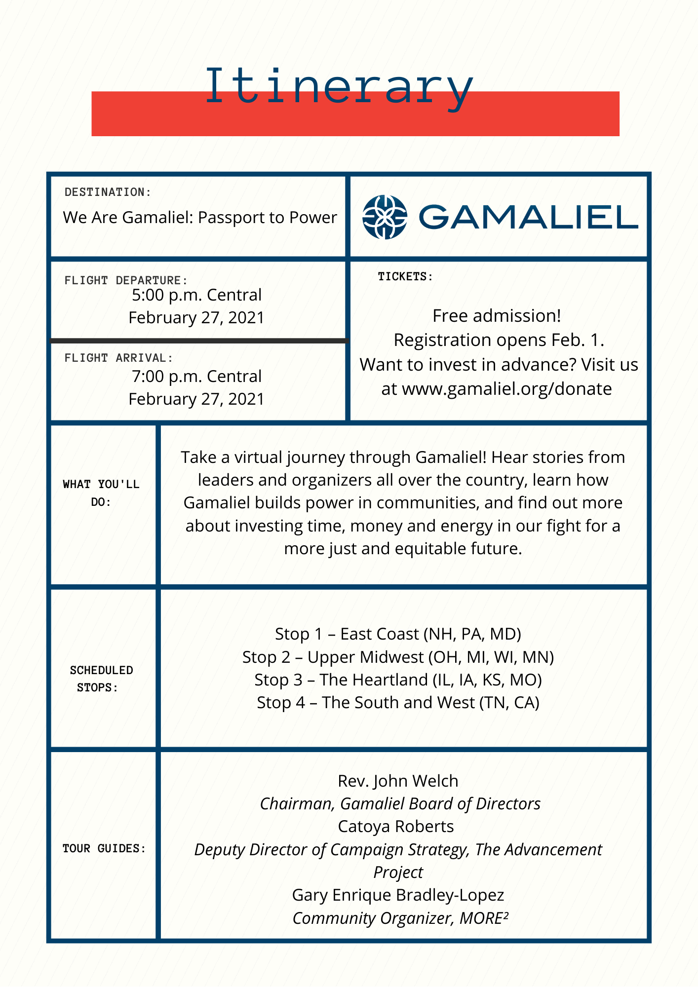 We Are Gamaliel Passport to Power Gamaliel Network