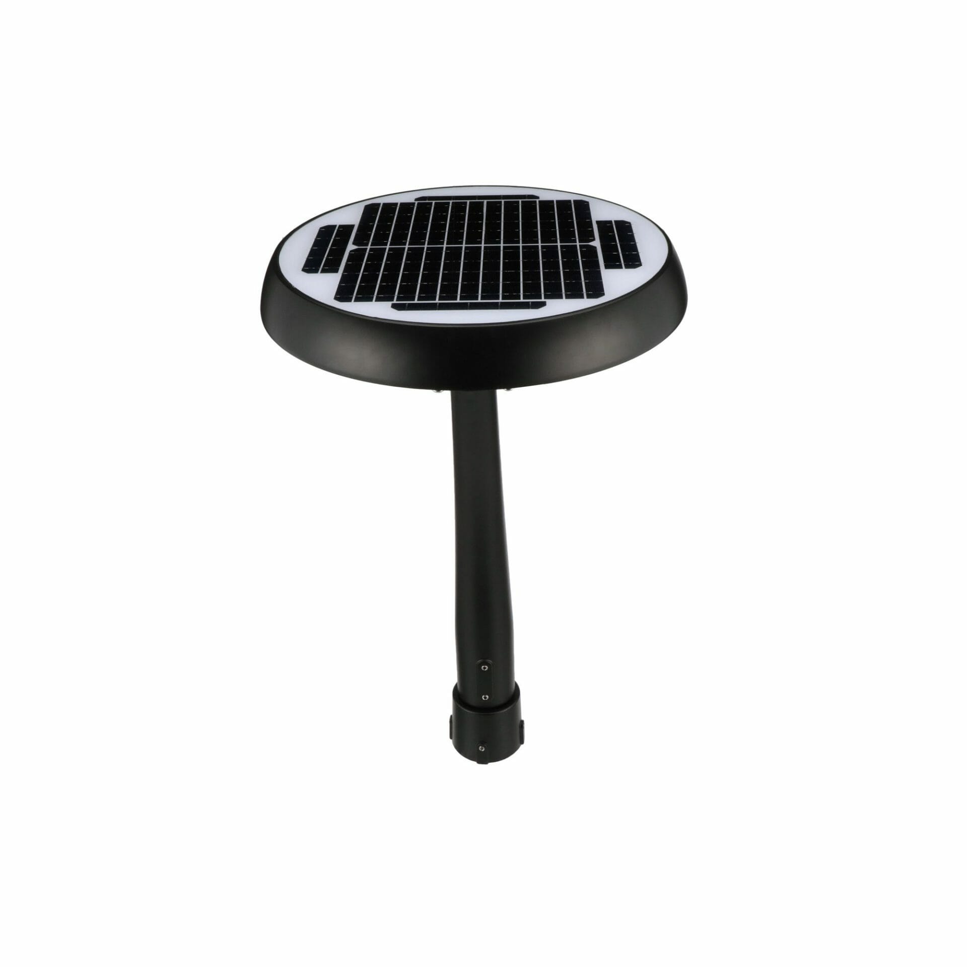 Modern Commercial Solar LED Post Light - Gamasonic USA