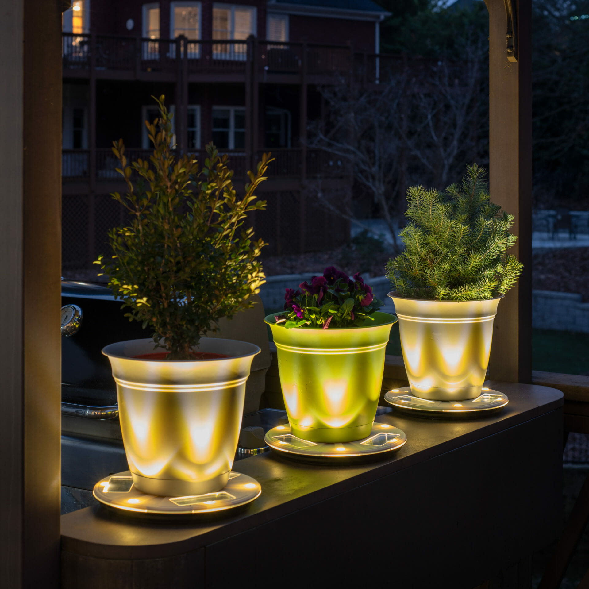 Solar Uplight Planter Base Gamasonic USA