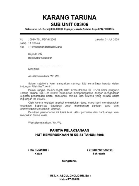 Contoh Surat Pemberitahuan Lomba 17 Agustus – Backup Gambar