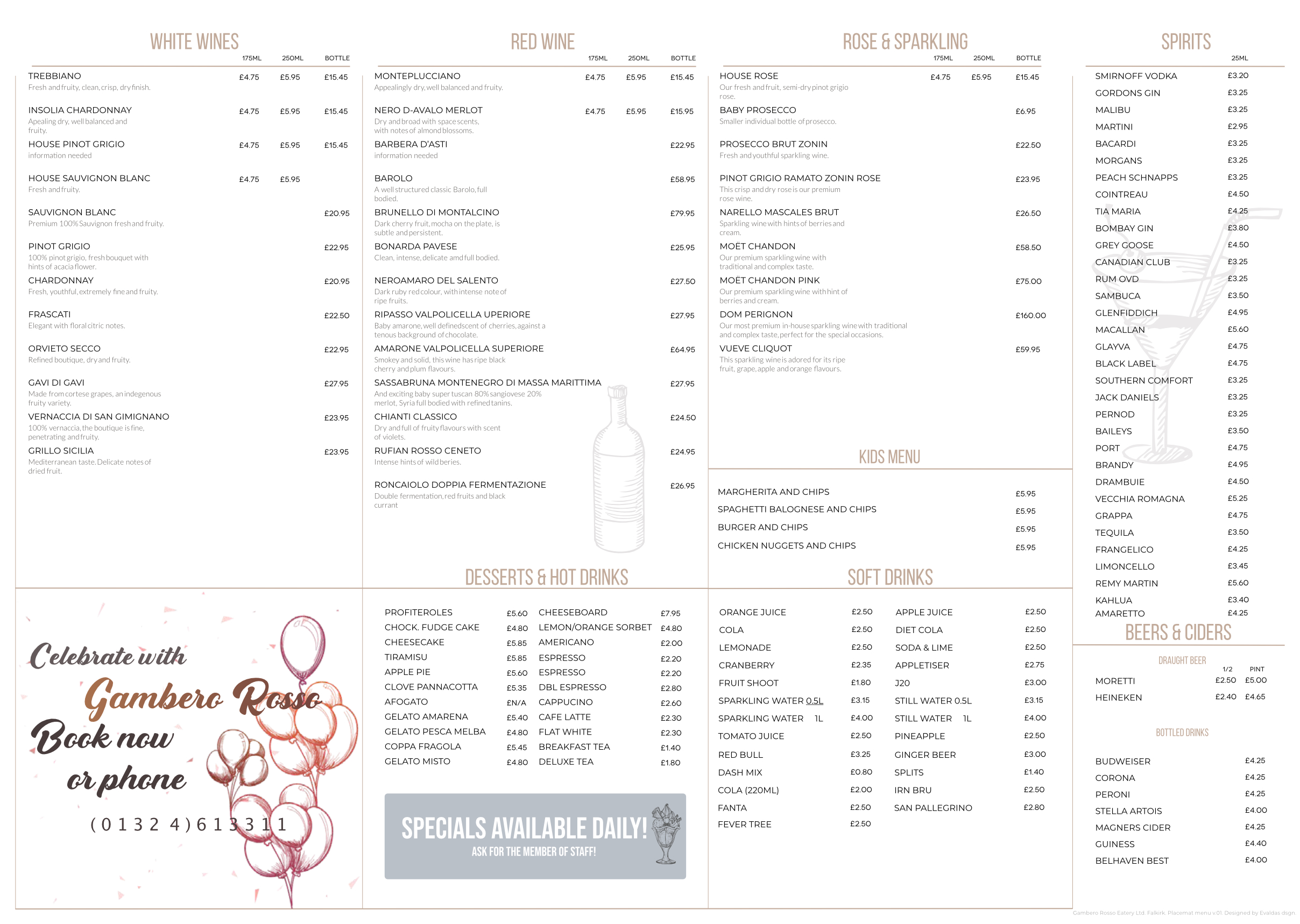 Gambero Rosso Falkirk Authentic Italian Cuisine