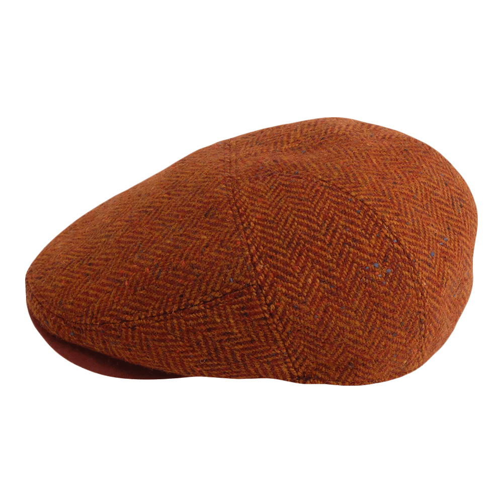 Gamble and Gunn Goodwood Red Flat Cap Molloy and Sons Irish Donegal