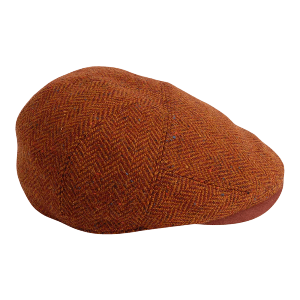 Gamble and Gunn Goodwood Red Flat Cap Molloy and Sons Irish Donegal